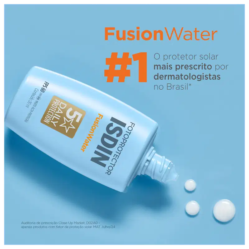 ISDIN Fotoprotector Fusion Water FPS 60 - Protetor Solar Facial 30ml