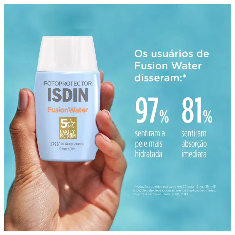 ISDIN Fotoprotector Fusion Water FPS 60 - Protetor Solar Facial 30ml