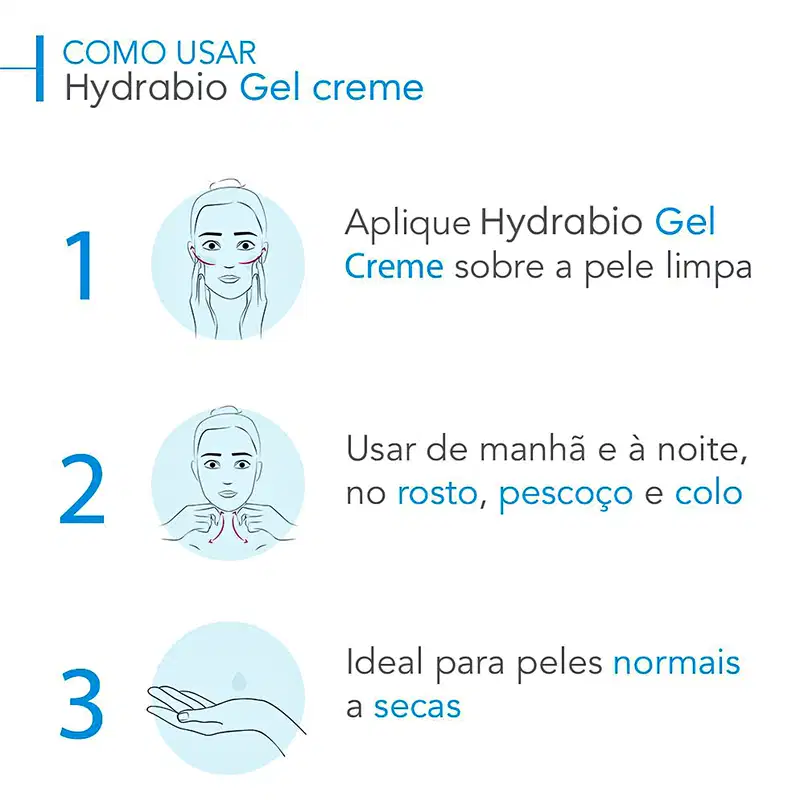 Bioderma Hydrabio - Gel Creme Hidratante Facial Restaurador 40ml