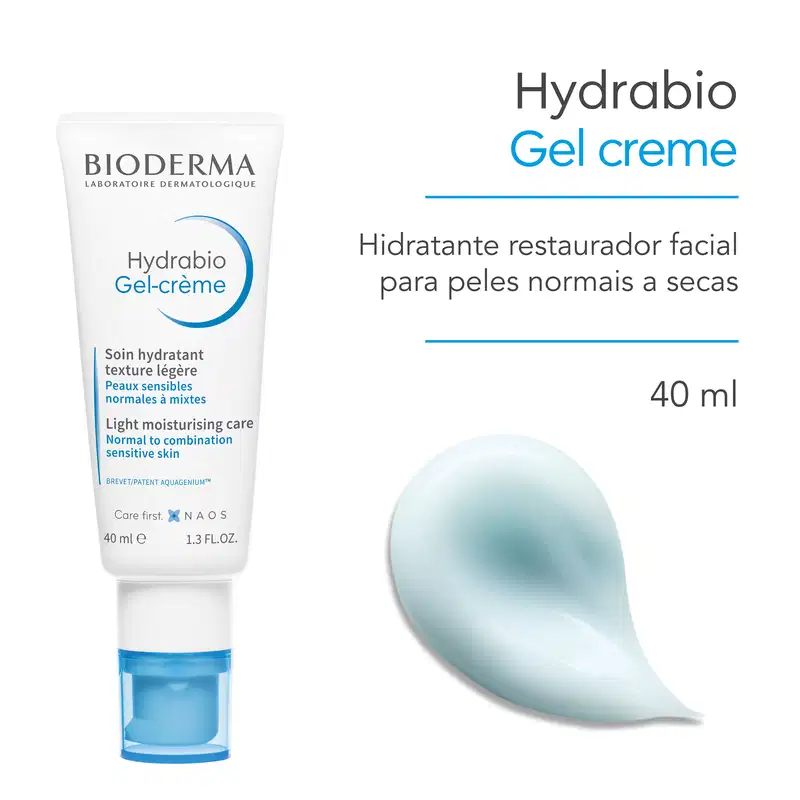 Bioderma Hydrabio - Gel Creme Hidratante Facial Restaurador 40ml