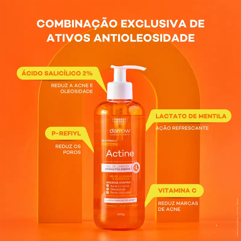 Darrow Actine - Gel de Limpeza Facial 140g