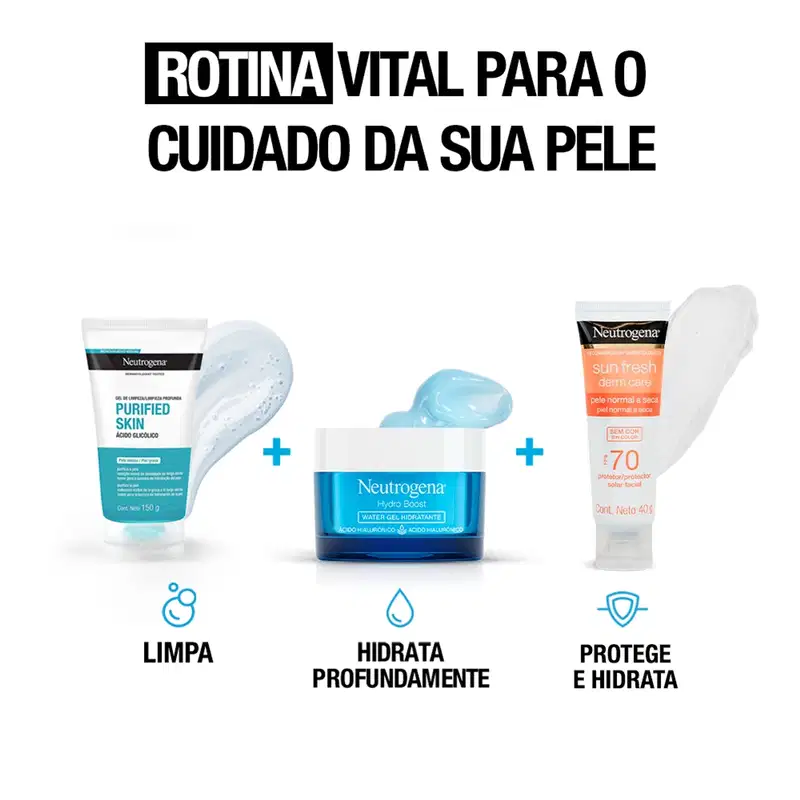 Neutrogena Sun Fresh Derm Care FPS70 sem Cor - Protetor Solar Facial 40g