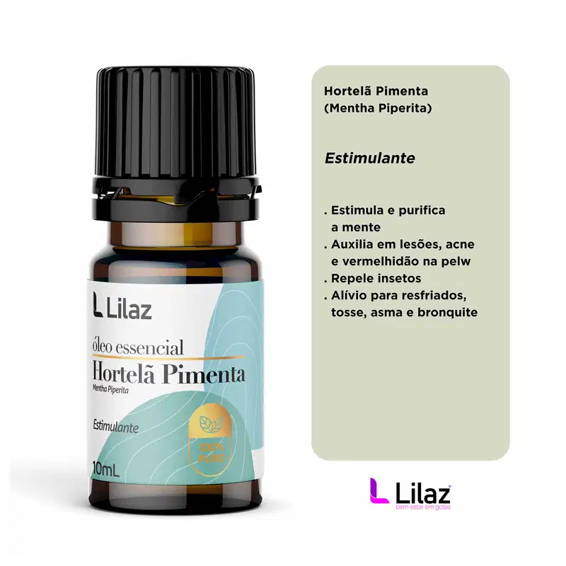 Lilaz Hortelã Pimenta - Óleo Essencial 10ml