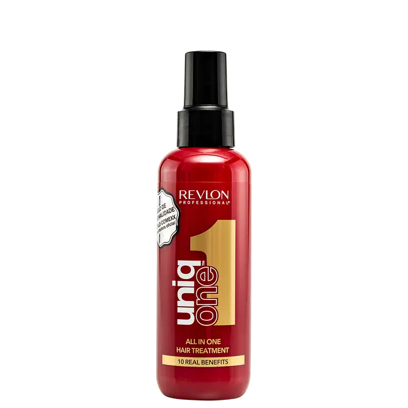 A imagem mostra o Leave-in Uniq One Revlon Professional.