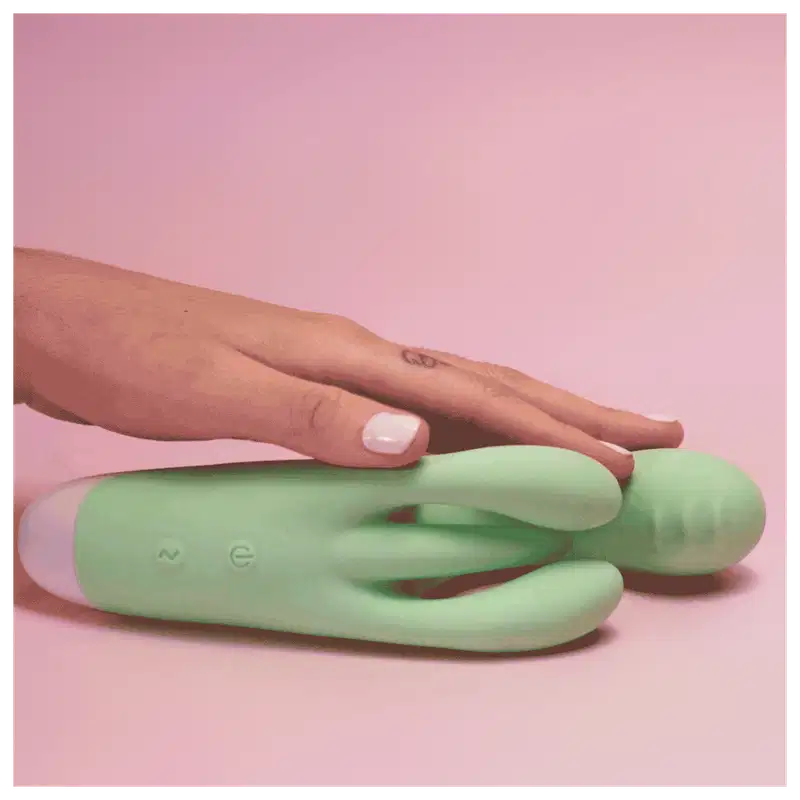 Pantynova Eita Rabbit Verde - Vibrador Triplo