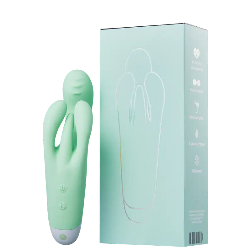 Pantynova Eita Rabbit Verde - Vibrador Triplo