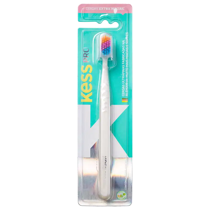 Kess Pro Colorful Extra Macia - Escova de Dente