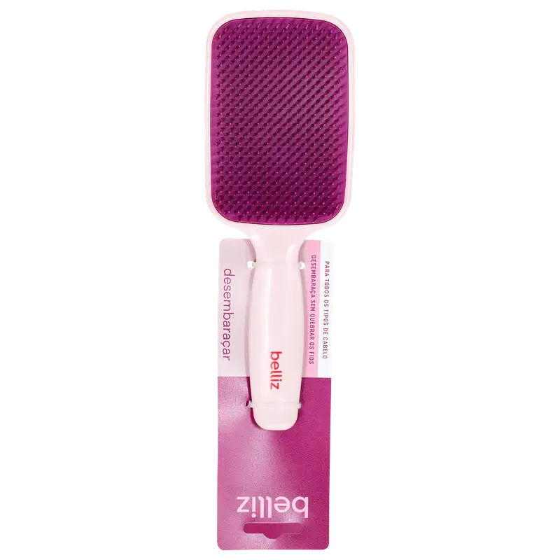 Belliz Flex Raquete Rosa - Escova de Cabelo