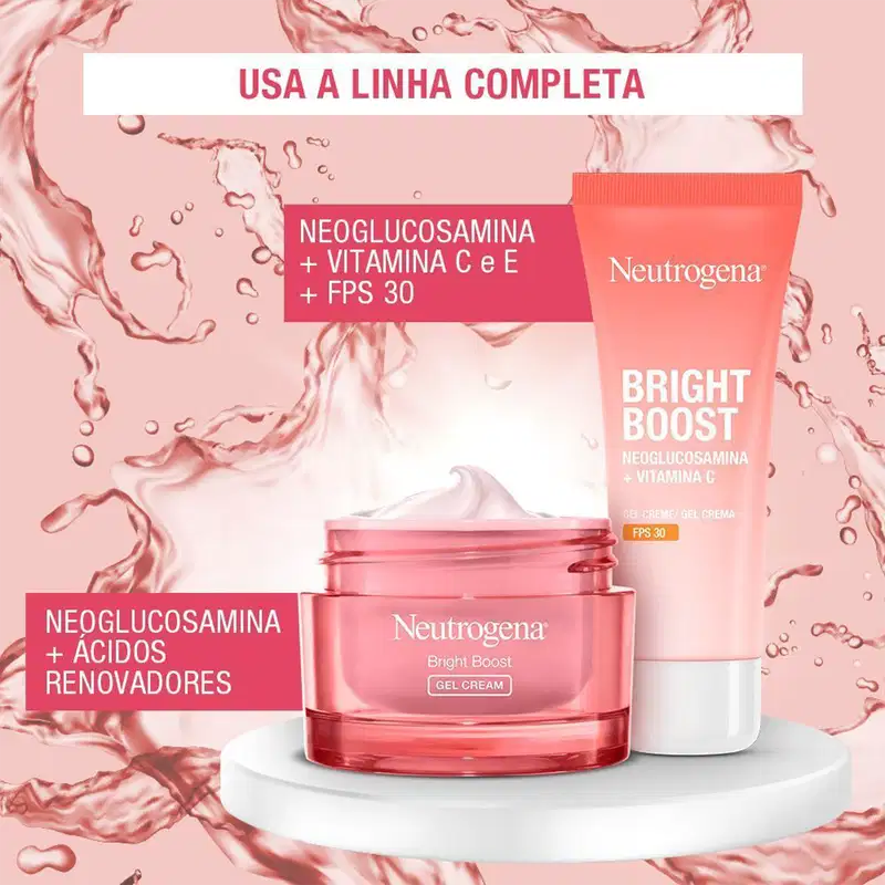 Neutrogena Bright Boost - Gel Creme Facial Antissinais 50g
