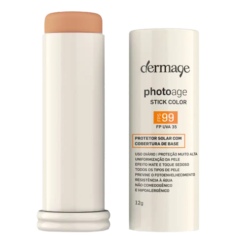 Dermage Photoage Stick FPS 99 Cor Nude - Protetor Solar com Cor 12g