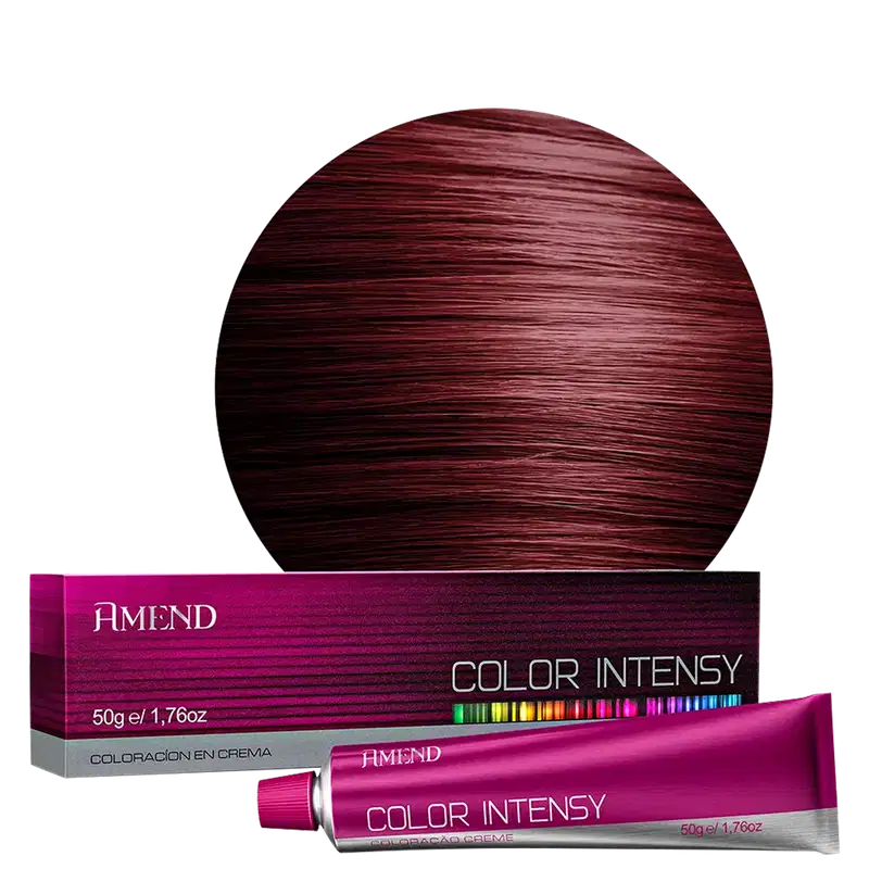 Amend Color Intensy 5.66 Castanho Claro Vermelho Intenso - Coloração Permanente  50g