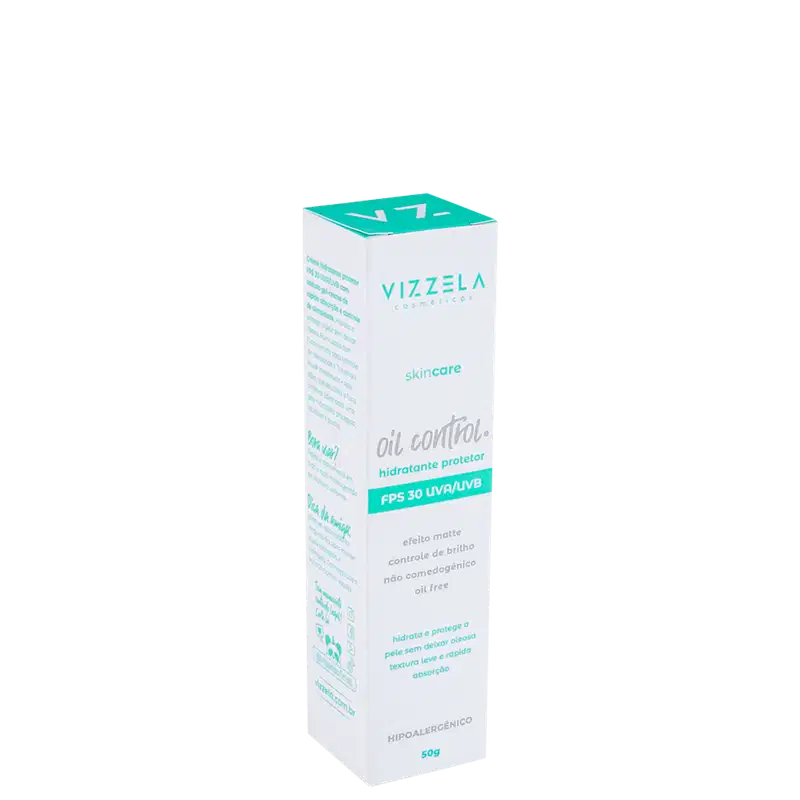 Vizzela Cosméticos Oil Control FPS30 - Creme Hidratante Facial 50g