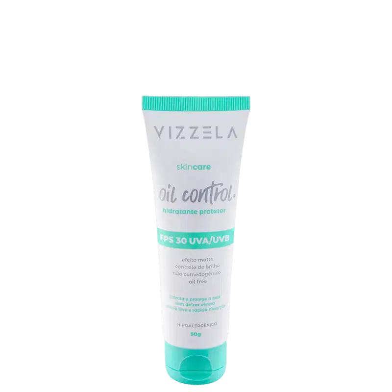 Vizzela Cosméticos Oil Control FPS30 - Creme Hidratante Facial 50g