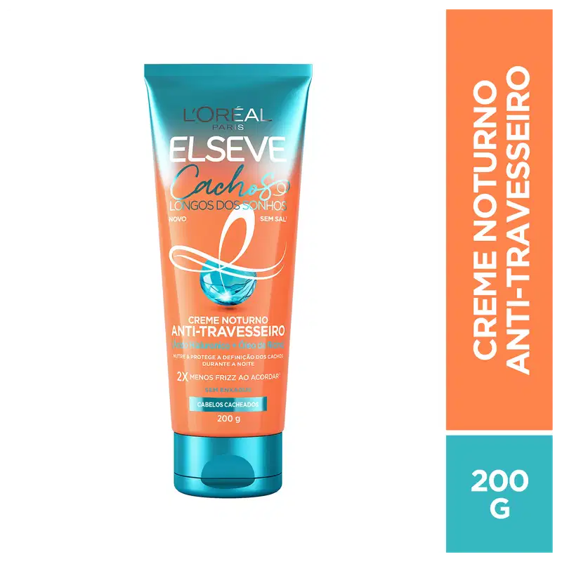 Elseve L'Oréal Paris Cachos Longos dos Sonhos - Tratamento Noturno Anti-Travesseiro 200ml