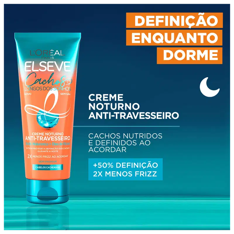Elseve L'Oréal Paris Cachos Longos dos Sonhos - Tratamento Noturno Anti-Travesseiro 200ml