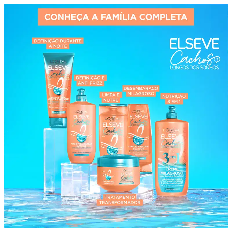 Elseve L'Oréal Paris Cachos Longos dos Sonhos - Tratamento Noturno Anti-Travesseiro 200ml