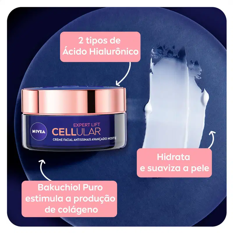 NIVEA Cellular Expert Lift Noite - Creme Facial Antissinais 50ml