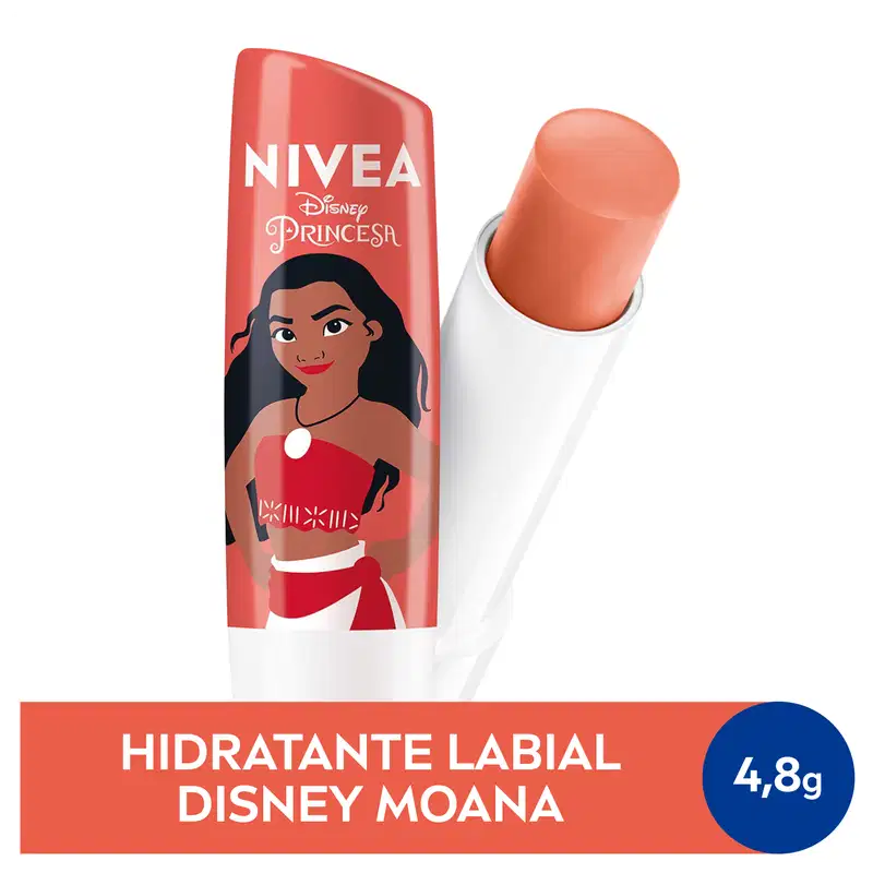 NIVEA Disney Moana Edição Limitada Pêssego Shine - Hidratante Labial 4,8g
