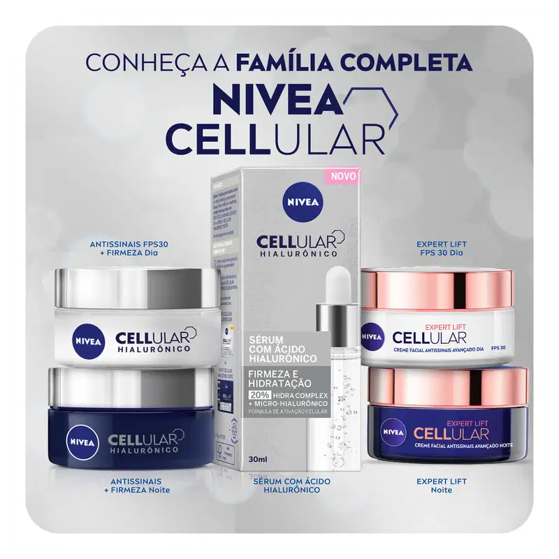 NIVEA Cellular com Ácido Hialurônico - Sérum Facial 30ml