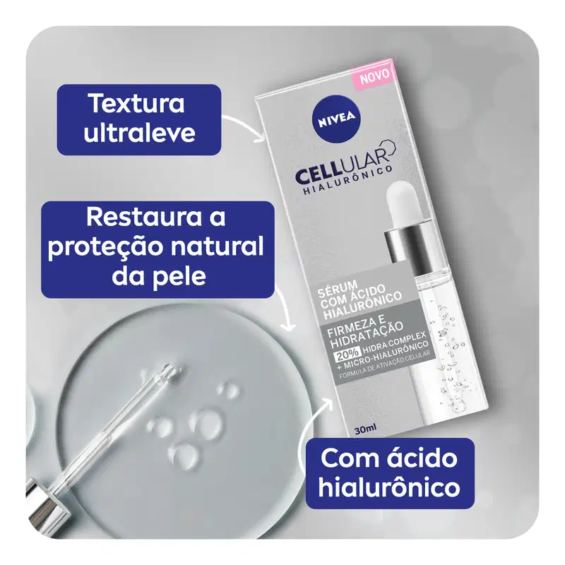 NIVEA Cellular com Ácido Hialurônico - Sérum Facial 30ml