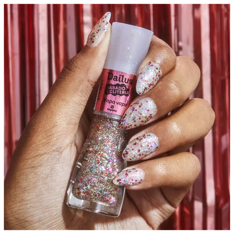 Dailus Babado e Gliteria Vapo Vapo - Esmalte 8ml