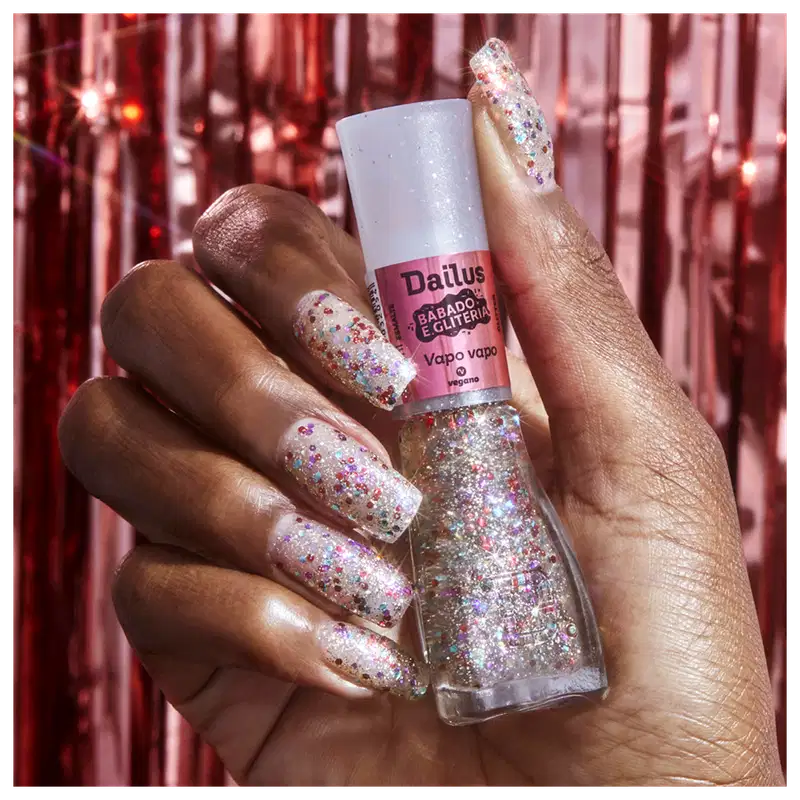Dailus Babado e Gliteria Vapo Vapo - Esmalte 8ml
