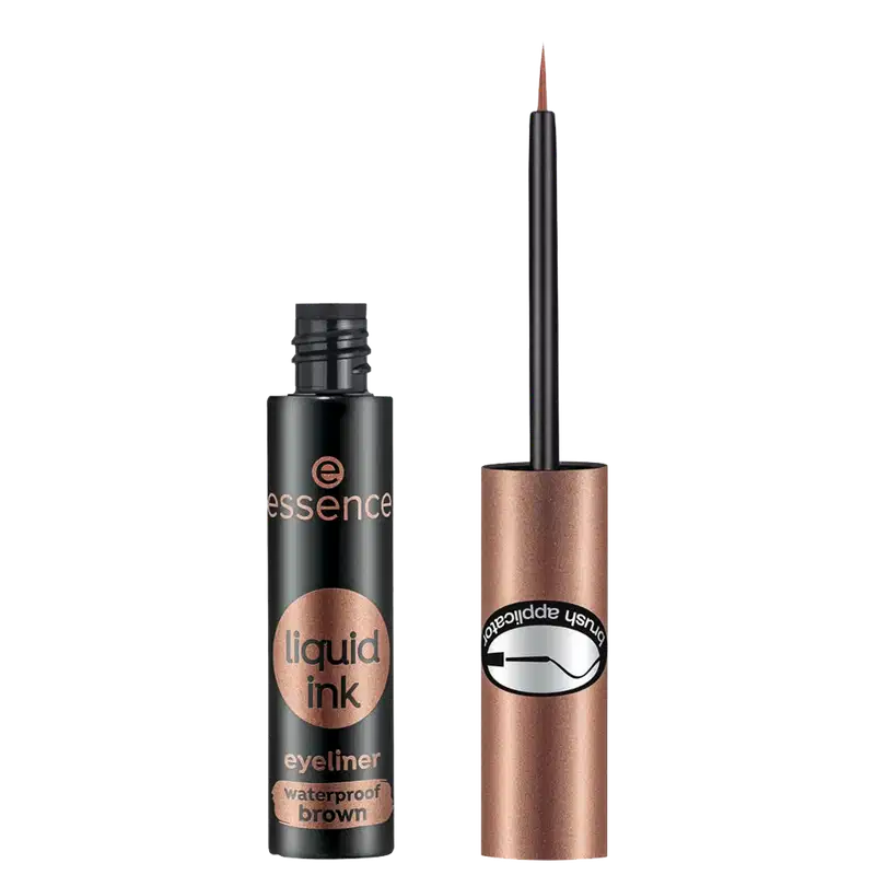 Essence Liquid Ink 02 Ash Brown - Delineador Líquido 3ml