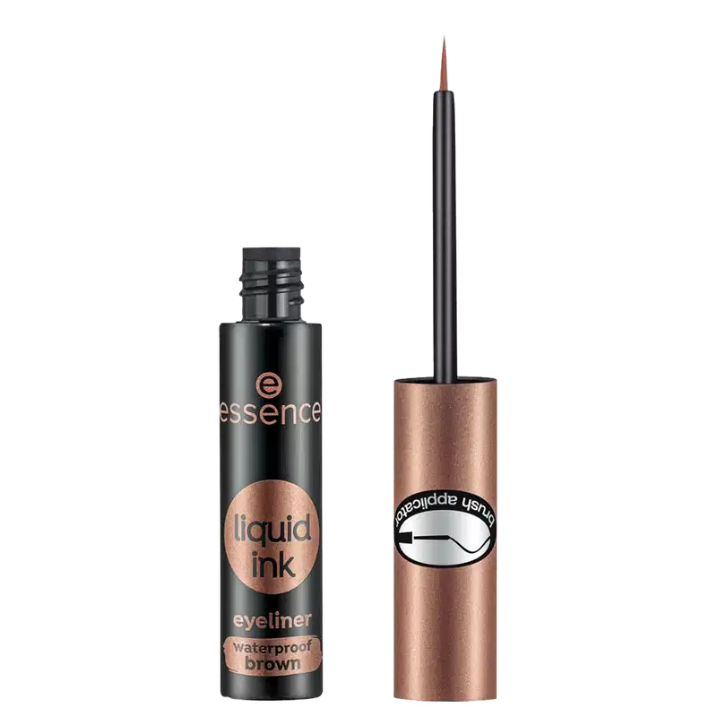 Essence Liquid Ink 02 Ash Brown - Delineador Líquido 3ml