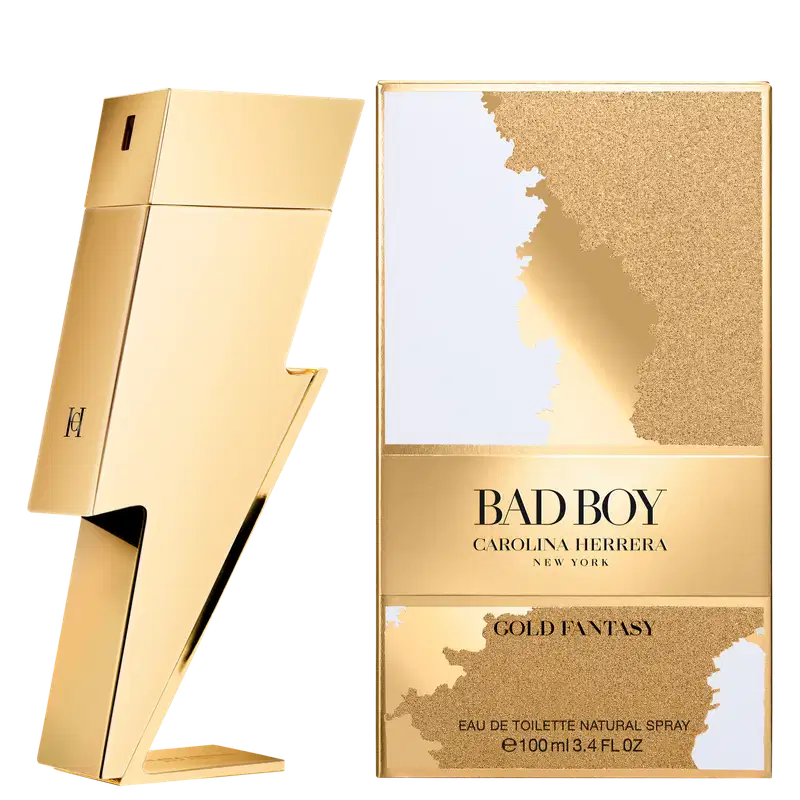 Bad Boy Gold Fantasy Carolina Herrera Eau de Toilette - Perfume Masculino 100ml