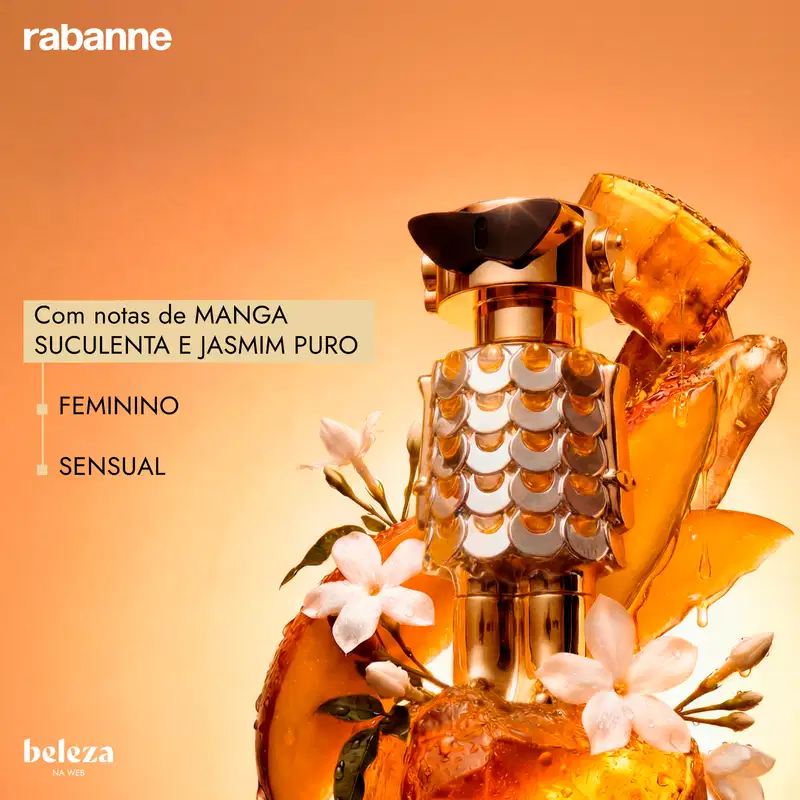 Com notas de MANGA SUCULENTA E JASMIM PURO. FEMININO e SENSUAL.