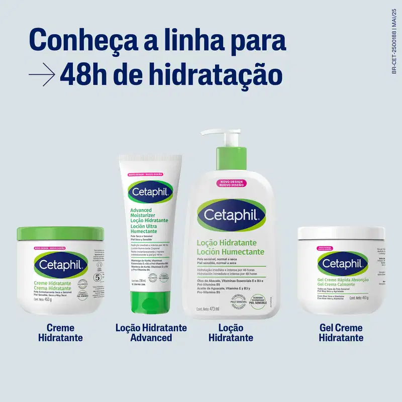 Cetaphil com Aloe Vera Rápida Absorção - Gel Creme Hidratante Corporal 453g