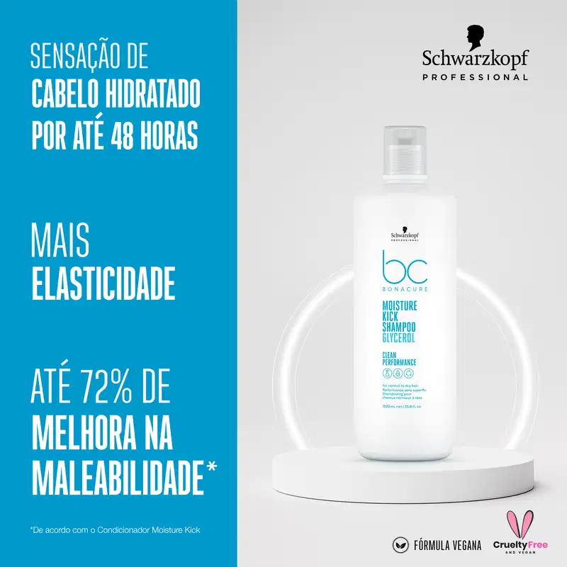 Schwarzkopf Professional BC Bonacure Clean Performance Moisture Kick - Shampoo 1L