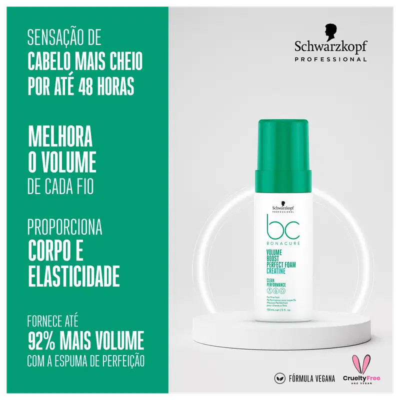 Schwarzkopf Professional BC Bonacure Clean Performance Volume Boost Perfect Foam - Volumador 150ml