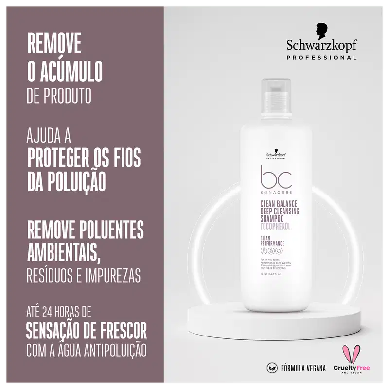 Schwarzkopf Professional BC Bonacure Clean Performance Clean Balance Deep Cleansing - Shampoo 1L