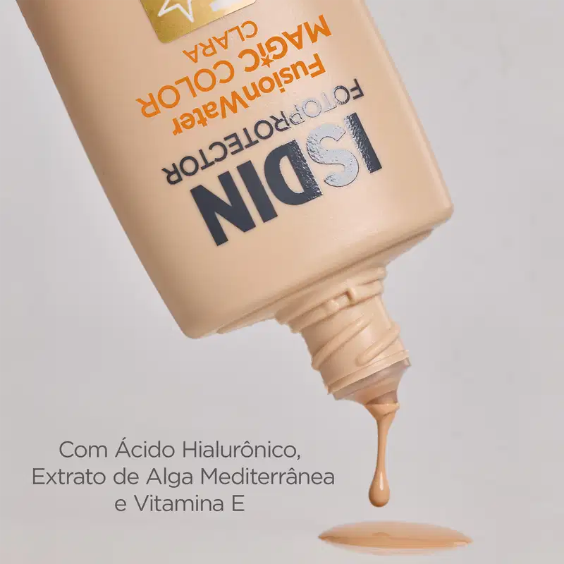 ISDIN Fusion Water 5 Stars FPS50 Color Clara - Protetor Solar Facial com Cor 50ml