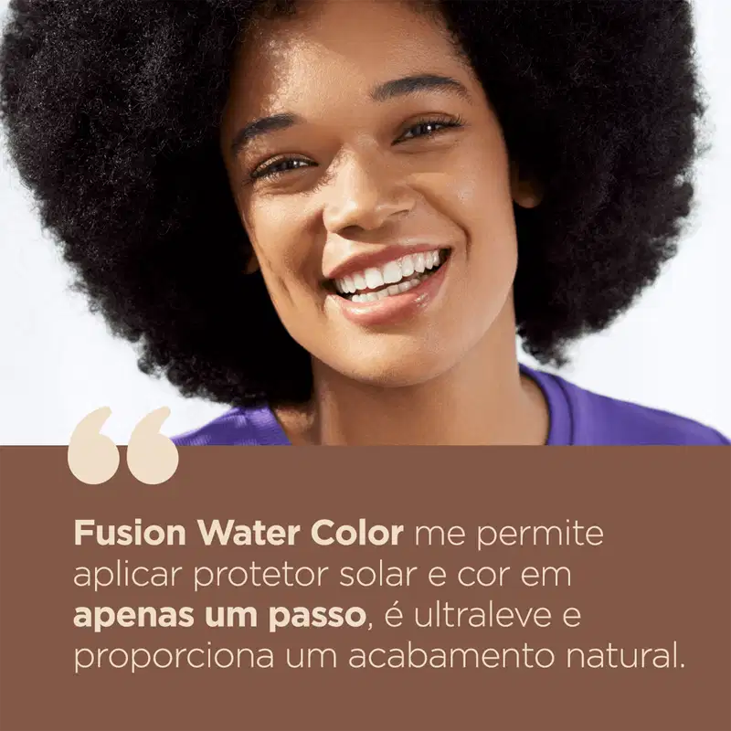 ISDIN Fusion Water Magic Color FPS 50 Cor Escura - Protetor Solar Facial com Cor 50ml