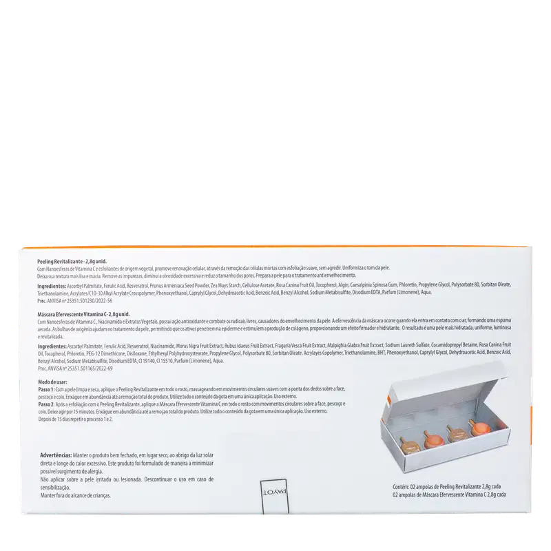 Kit Payot Máscara Facial Vitamina C (4 Unidades)