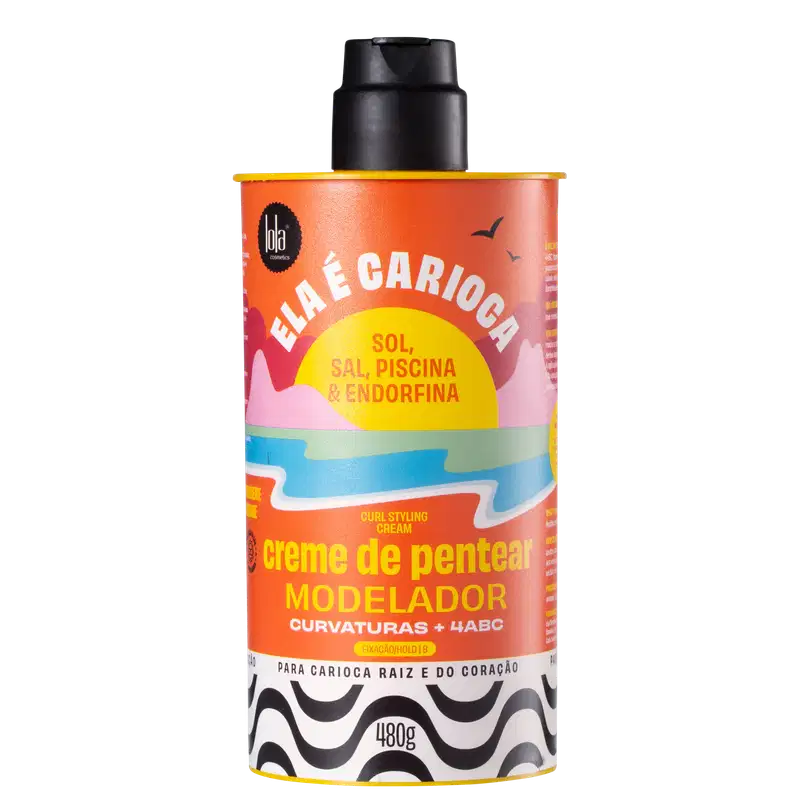 Lola Cosmetics Ela é Carioca Sol, Sal, Piscina & Endorfina 4ABC - Creme de Pentear 480g