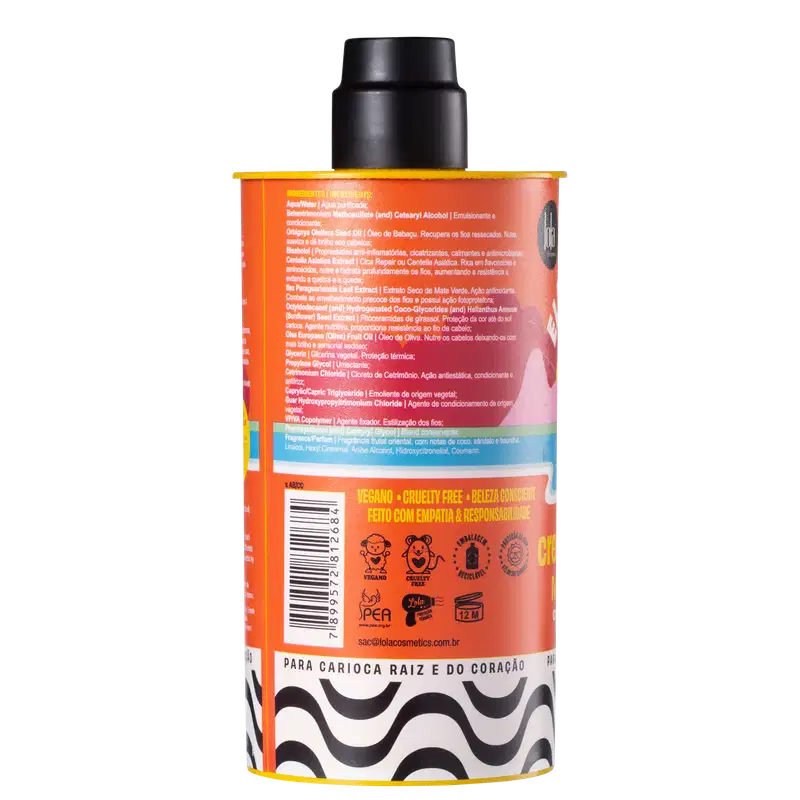 Lola Cosmetics Ela é Carioca Sol, Sal, Piscina & Endorfina 4ABC - Creme de Pentear 480g