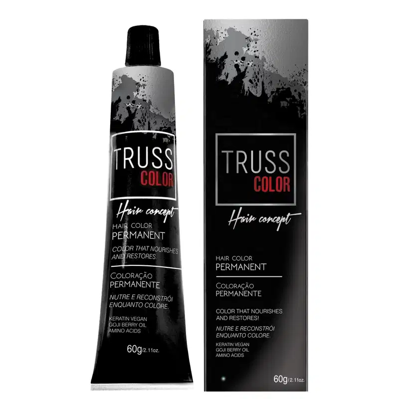 Coloração Permanente Truss Color Preto 1.0 60g