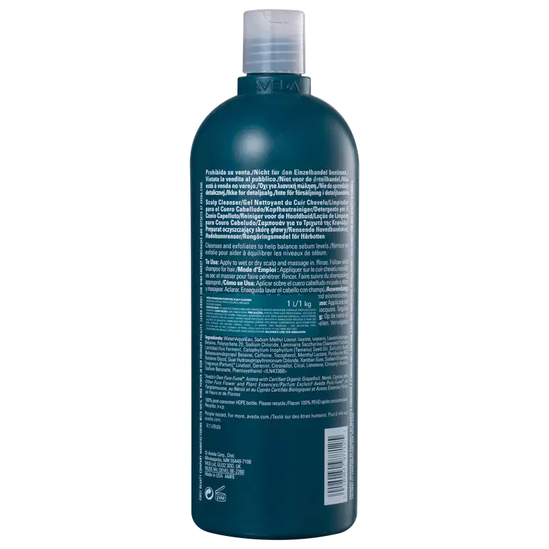 Aveda Pramasana Purifying Scalp Cleanser - Purificador de Couro Cabeludo 1L