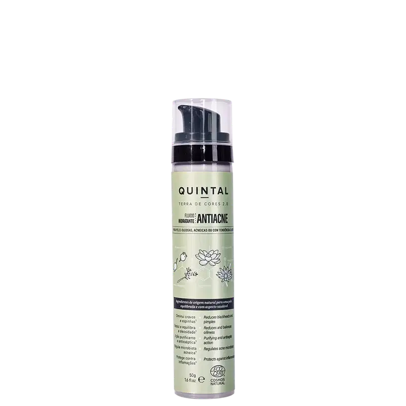 Quintal Terra de Cores Antiacne - Fluido Hidratante 50g