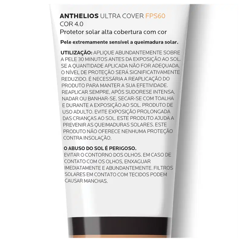 La Roche-Posay Laboratoire Dermatologique Anthelios Ultra Cover FPS 60 Alta Cobertura Cor 4.0