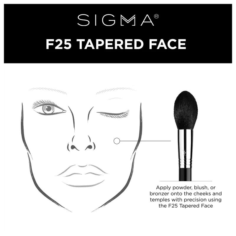Sigma Beauty F25 Tapered Face - Pincel para Pó