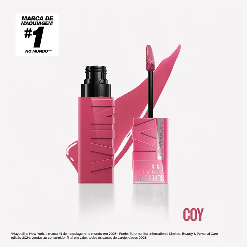 Maybelline NY SuperStay Vinyl Ink Coy - Batom Líquido 4,2ml