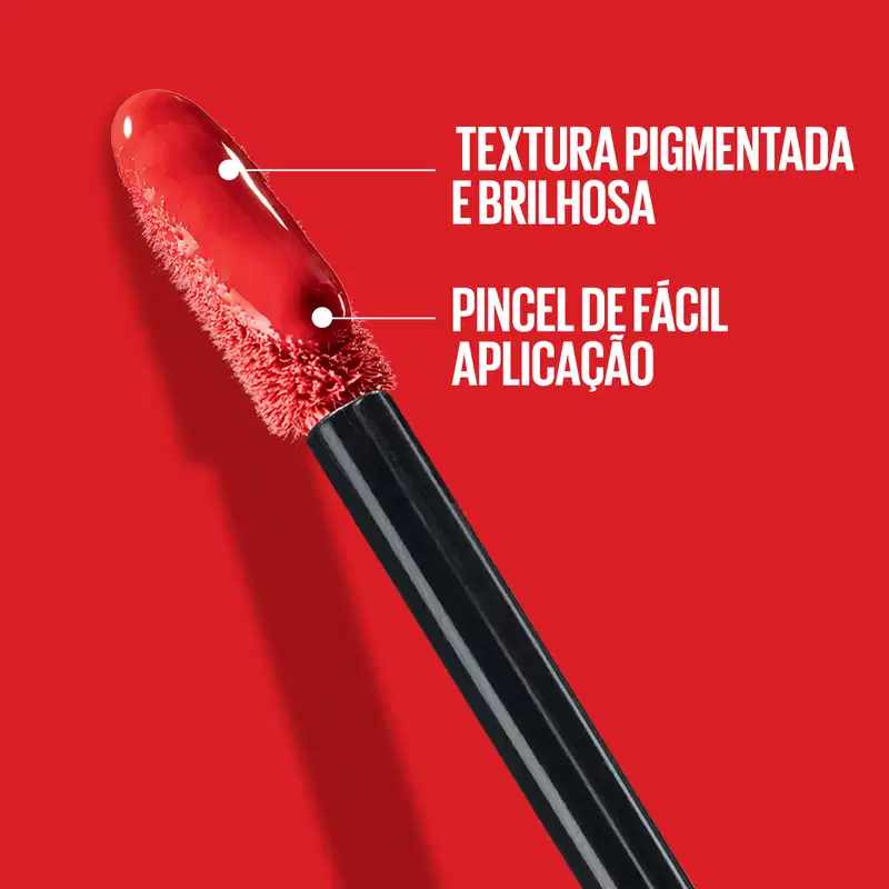 Maybelline NY SuperStay Vinyl Ink Red Hot - Batom Líquido 4,2ml