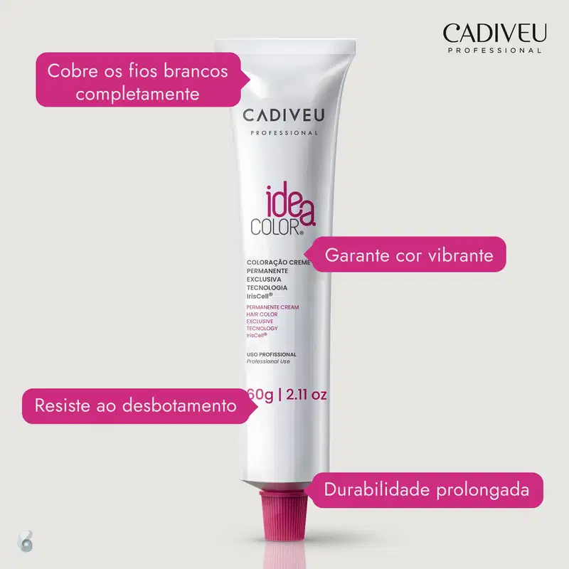 Cadiveu Professional Idea Color 0.44 Super Mix Cobre Intenso - Coloração Permanente 60g