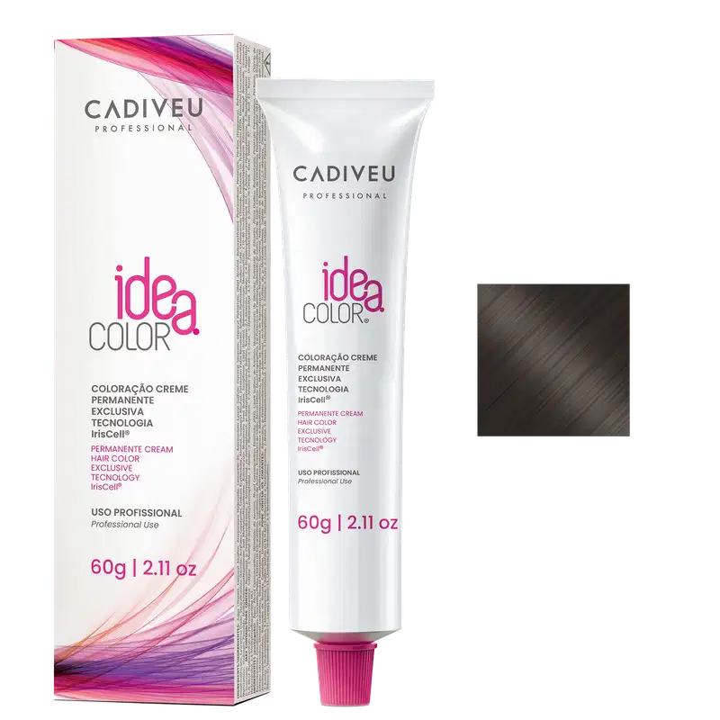 Cadiveu Professional Idea Color 5.1 Castanho Claro Acinzentado - Coloração Permanente 60g
