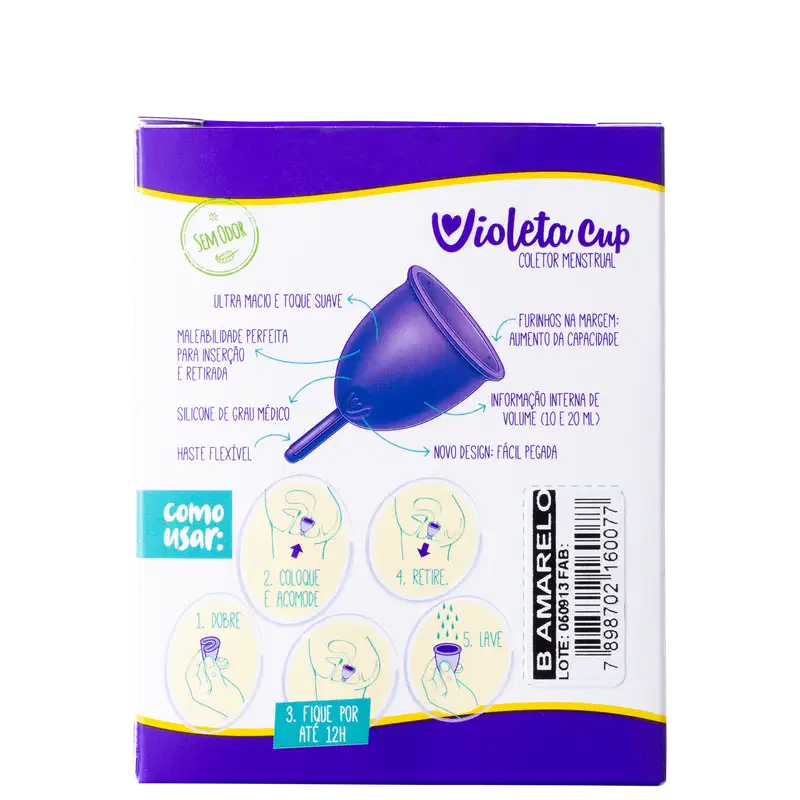 Violeta Cup Tipo B Amarelo - Coletor Menstrual