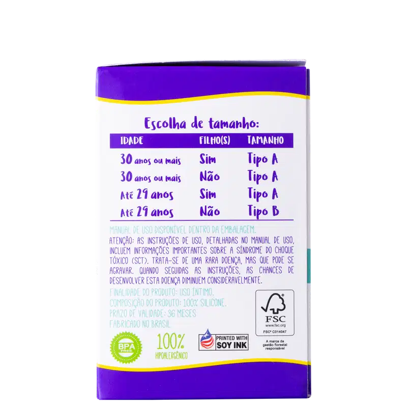 Violeta Cup Tipo B Azul - Coletor Menstrual